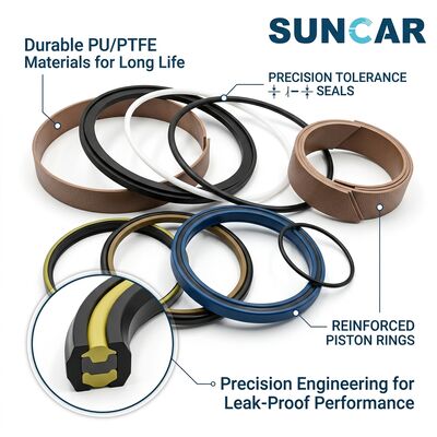 خرید کنید 8J-8613 8J-8612 Boom Bucket Cylinder Seal Kit for C.A.T E215B E215C تولید آنلاین