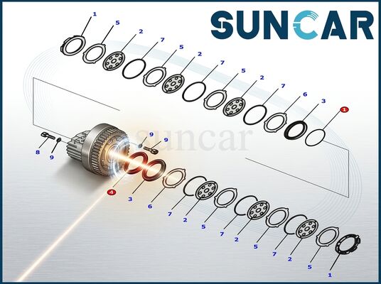 خرید کنید 8J6069+5J8375+8J6070 کیت مهر و موم میله پیستون برای CAT تولید آنلاین