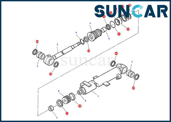 خرید 878000376 کیت واشر روغن سیلندر کوماتسو بوم PC07-2 مدل سرویس تعمیر داخلی online manufacture