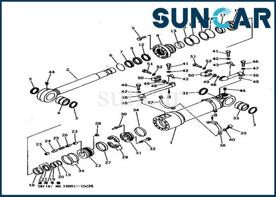 خرید 707-99-56310 کیت مهر و موم سیلندر پایین PC1000-1 کیت های تعمیر مهر و موم روغن ماشین آلات سنگین Komatsu online manufacture