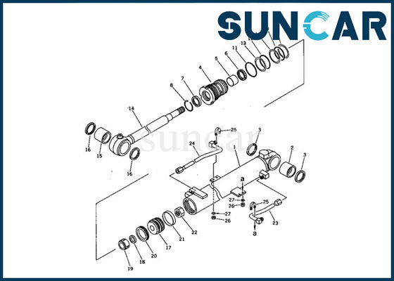 خرید کیت سرویس سیلندر بوم 707-98-11200 کوماتسو PC05-7 کیت مهر و موم مقاومت روغن تعویض online manufacture