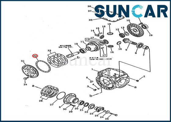 خرید حلقه مهر و موم تعمیر گیربکس 417-33-11430 WA100-1 WA120-3 Loaders Komasu مهر و موم تعویض online manufacture