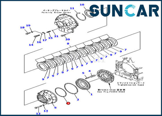 خرید 714-07-18590 حلقه مهر و موم انتقال WA450-3 WA470-3 آب بندی ماشین آلات لودر کوماتسو online manufacture