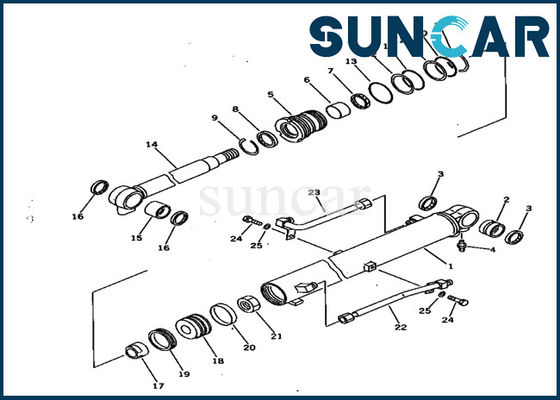 خرید 707-99-15710 کوماتسو PC28UU-1 مهر و موم کیت مهر و موم روغن مقاومت داخلی کیت سرویس تعویض online manufacture