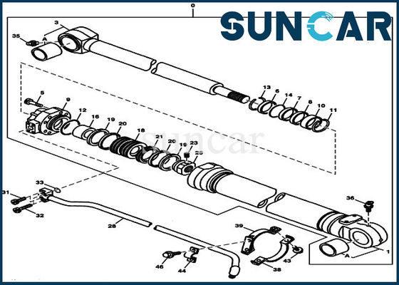 خرید کیت سیلندر سطل جایگزین 9178294 مناسب جان Deere 230LCR 790ELC 230LC online manufacture