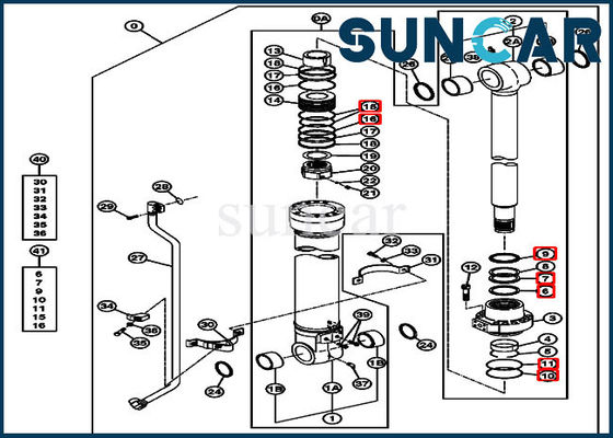 خرید 4639939 کیت مهر و موم تعویض سطل کیت خدمات سیلندر مناسب 270CLC 2554 John Deere online manufacture