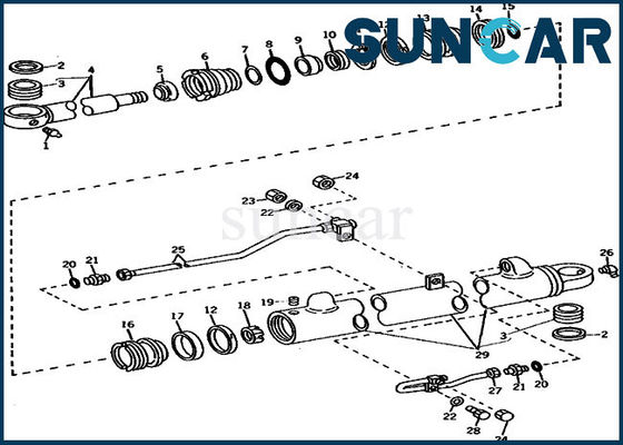 خرید کیت سرویس سیلندر Excavator 690B JOHN DEERE AR105309 Boom Repair Seal Kit online manufacture