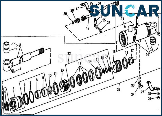 خرید RE21401 کیت مهر و موم سیلندر جمعیت جایگزین 690B تجهیزات سنگین جان Deere online manufacture