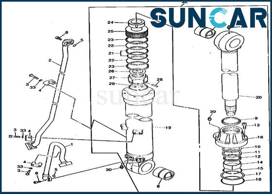 خرید 790 JOHN DEERE TH102827 Arm Seal Kit Hydraulic Cylinder Sealing Kit For Excavator online manufacture