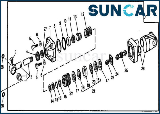 خرید RE21201 کیت آب بندی سیلندر بوم جایگزین مناسب 890 990 JOHN DEERE تجهیزات online manufacture