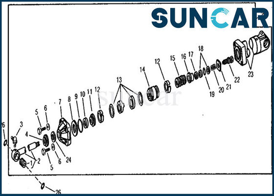 خرید مهر و موم سیلندر بوم تعویض هیدرولیک RE21210 مهر و موم روغن تعمیر John Deere online manufacture