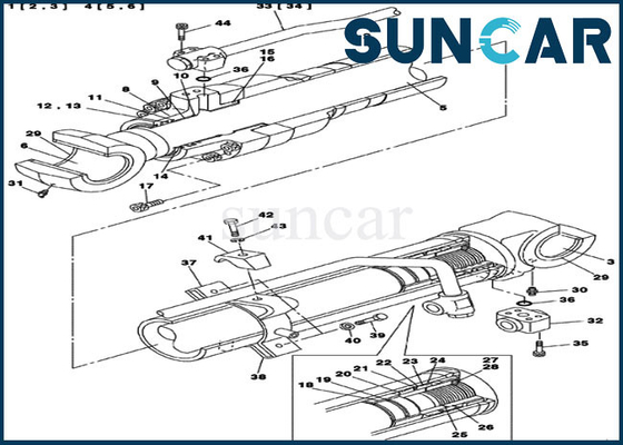 خرید کیت آب بندی سیلندر بوم LZ00453 CASE CX135SR کیت مهر و موم تعمیر هیدرولیک online manufacture