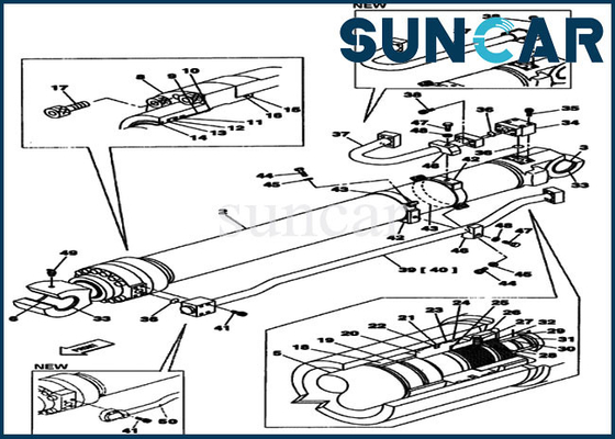 خرید کیت سرویس تعویض سیلندر بیل مکانیکی LZ00484 CX350 بیل مکانیکی online manufacture
