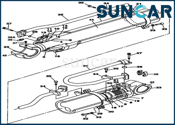 خرید کیت تعویض کیت سرویس CX460 CX470B Case Oil Seal LZ008350 سیلندر بازو online manufacture