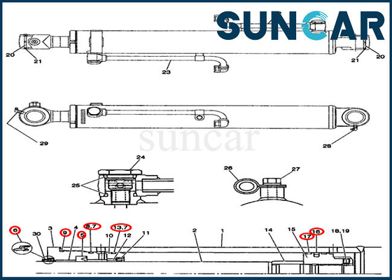 خرید کیت تعویض سیلندر سیلندر کیت تعمیری CX36 PX01V00030R300 online manufacture