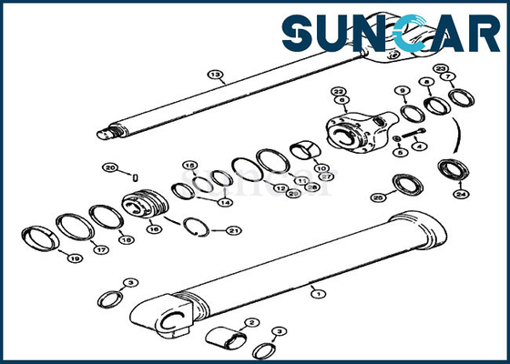 خرید کیت سرویس تعویض سیلندر بالابر کیس کیت لودر چرخ 1542881C1 721E 621B 821F online manufacture