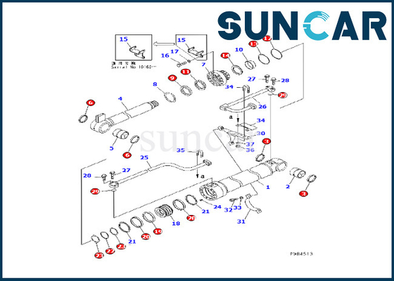 خرید کیت آب بندی سیلندر بوم کوماتسو 707-98-46220 مناسب برای بیل مکانیکی PC228USLC-1 PC228USLC-2 online manufacture