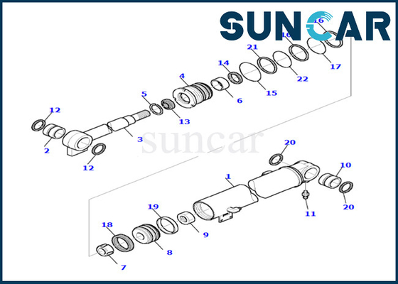 خرید کیت تعمیر سیل سیلندر بوم 878000654 برای PC35R-8 کیت تعمیر سیل سیلندر بوم کوماتسو online manufacture