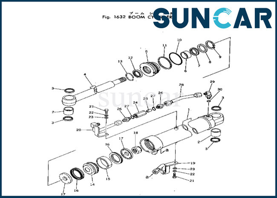 خرید کیت آب بندی سیلندر بوم 20T-63-56103 20T6356103 کوماتسو مناسب PC40-2 کیت آب بندی سیلندر بوم online manufacture