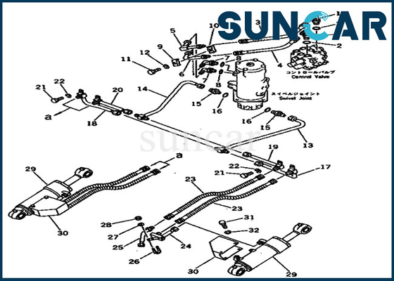 خرید کیت تعمیر سیل سیلندر PC40-3 کوماتسو 20T-63-96100 20T6396100 online manufacture