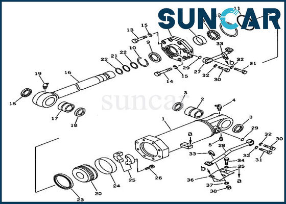 707-99-74410 Ripper Seal Kits Lift Cylinder Repair Kit for D375A-2 Komatsu Bulldozer