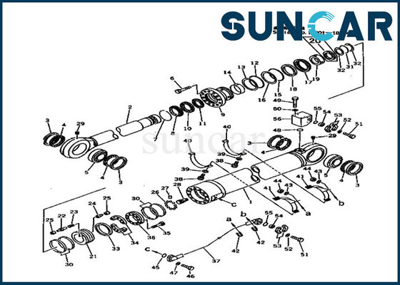 707-99-89200 کیت مهر و موم سیلندر بازوی هیدرولیک برای قطعات تعویض مدل سنگین Komatsu PC1000-1