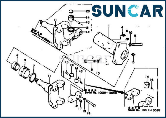 154-61-05012 کیت مهر و موم کوماتسو ISO9001 D80A-12 D80P-12 کیت تعمیر سیلندر هیدرولیک