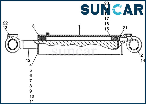 8605263 کیت مهر و موم سطل CASE 721D مدل تعمیر سیلندر کیت آب بندی لودر ماشین آلات مهر و موم